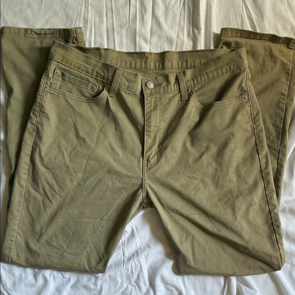 Levi's Tan Straight Fit Chinos